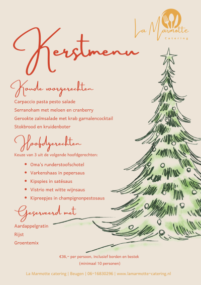 Kerstmenu 2026